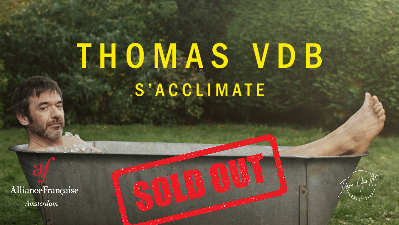 Thomas VDB à Amsterdam ! Mercredi 10 mai 2023 - SOLD OUT