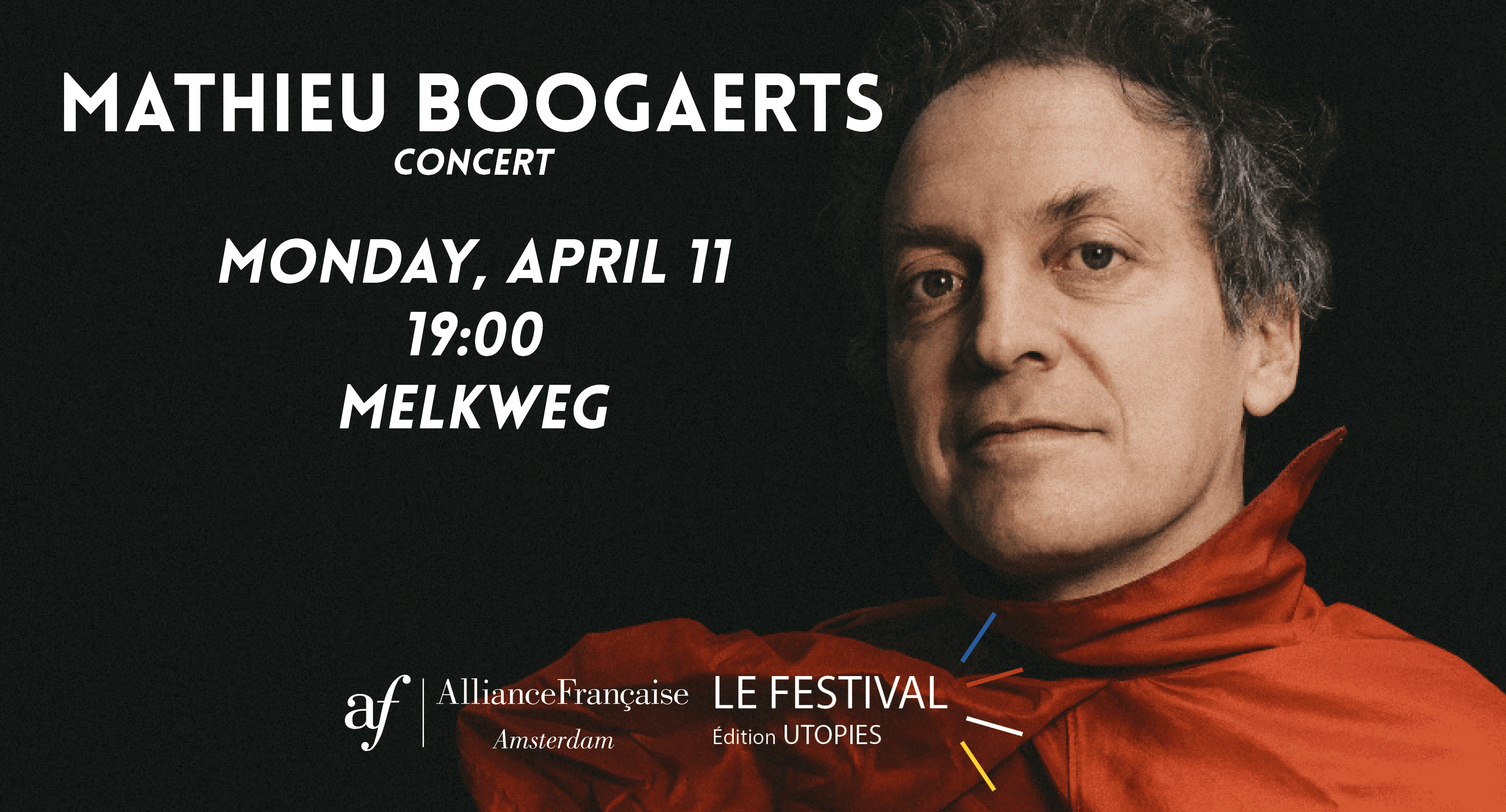 Concert de Mathieu Boogaerts (Melkweg)